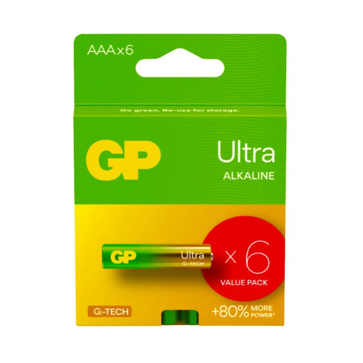 GP alkalne baterije AAA GP-LR03/4+2BPnd