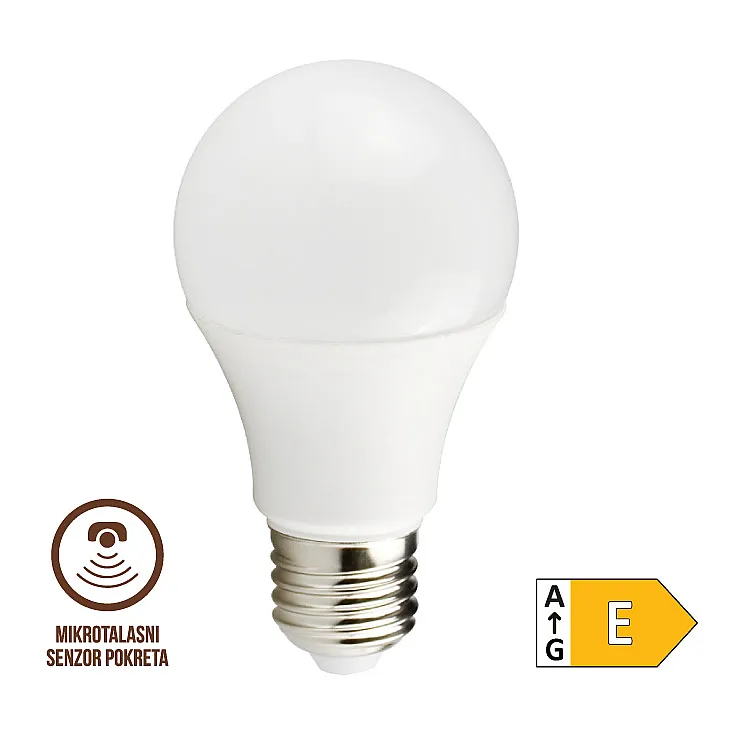 LED sijalica sa mikrotalasnim senzorom pokreta 8W LS-A60MLS-W-E27/8