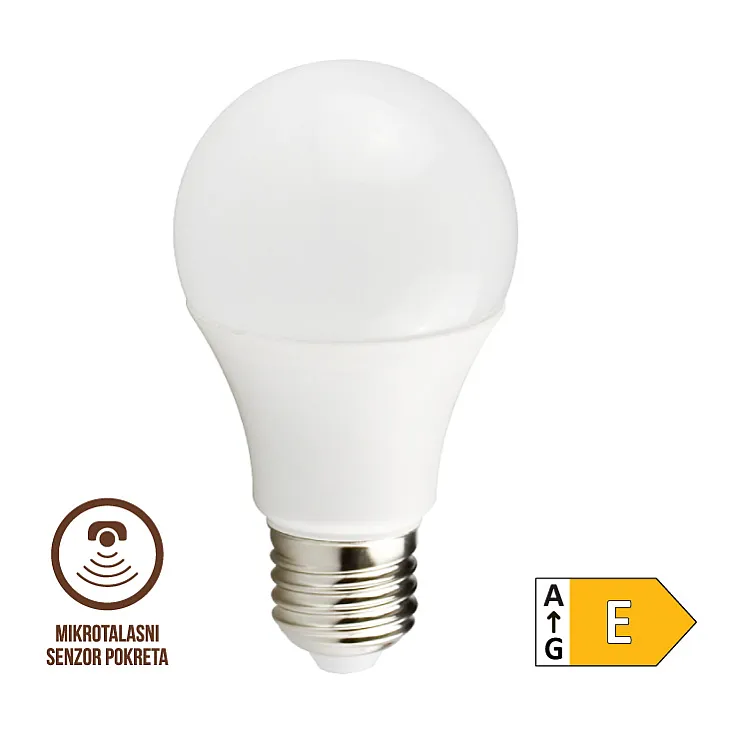 LED sijalica sa mikrotalasnim senzorom pokreta 8W LS-A60MLS-W-E27/8