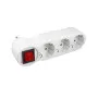 Strujni razdelnik sa 3 utičnice + prekidač NVK103/WH-P