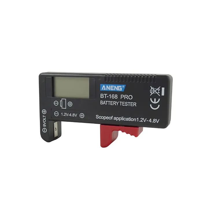 Tester baterija 1.5V(AA,AAA,C,D), 9V, 3.7V Li-Ion BT-168