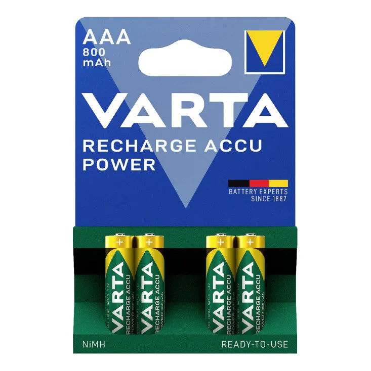 Varta punjive baterije AAA 800 mAh VAR-NH-AAA800/BP4
