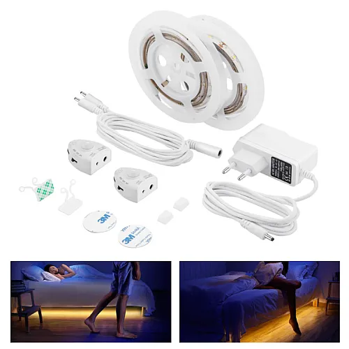 LED traka za krevet sa senzorom 2x1.2m LKR-2X30/WW