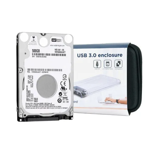 Hard disk WD 500GB + kućište HDD-WD5000LUCT