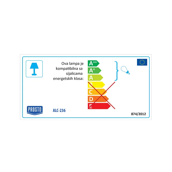 Armatura za LED cevi 2 x 36W ALC-236