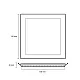 LED ugradna panel lampa 6W toplo bela LUP-P-6/WW