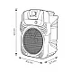 Prenosna zvučna kutija sa Bluetooth konekcijom 25W PAR20BTC