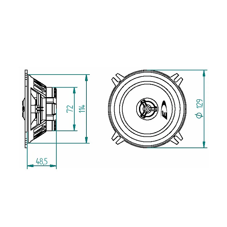 Auto zvučnici 130mm 2x35W SXE-1325S