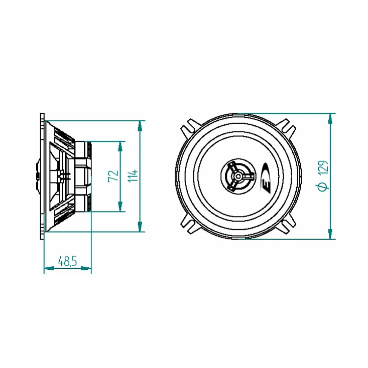 Auto zvučnici 130mm 2x35W SXE-1325S