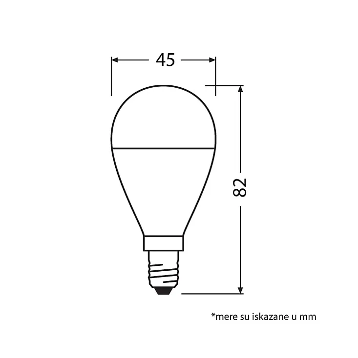 LED sijalica toplo bela 6.5W Osram 4058075152939E