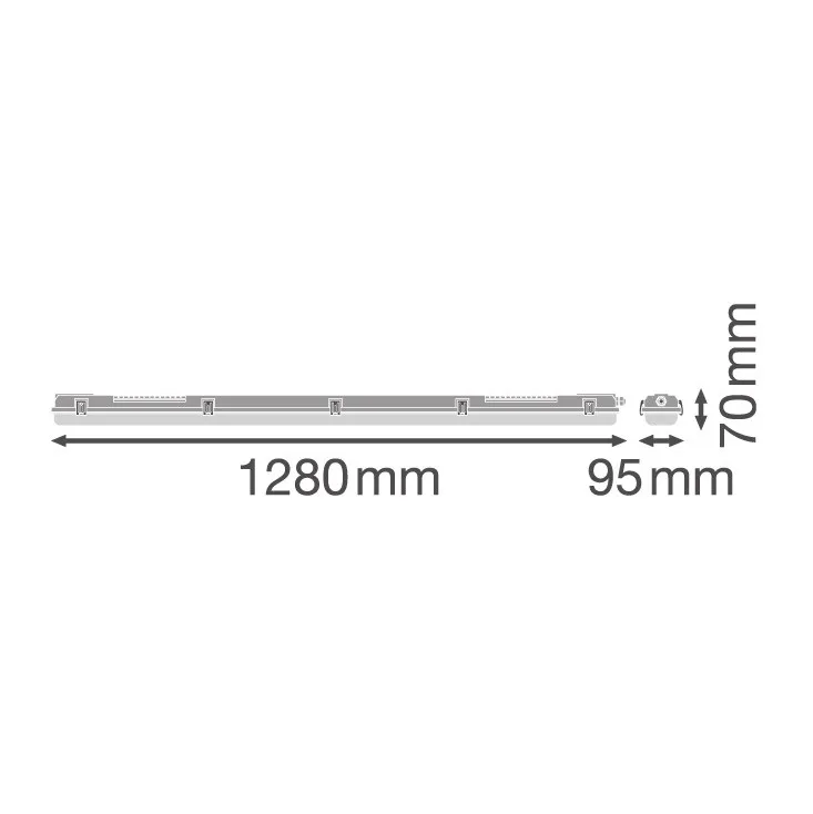 Ledvance armatura za dve LED cevi 120cm 4099854118111E