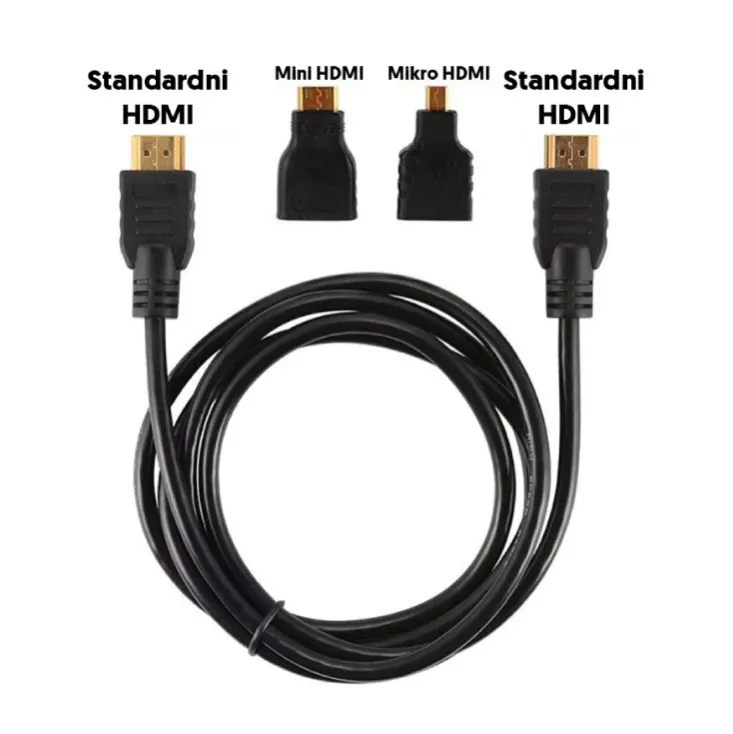 HDMI kabel V1.4 1.5m sa adapterima E55-052