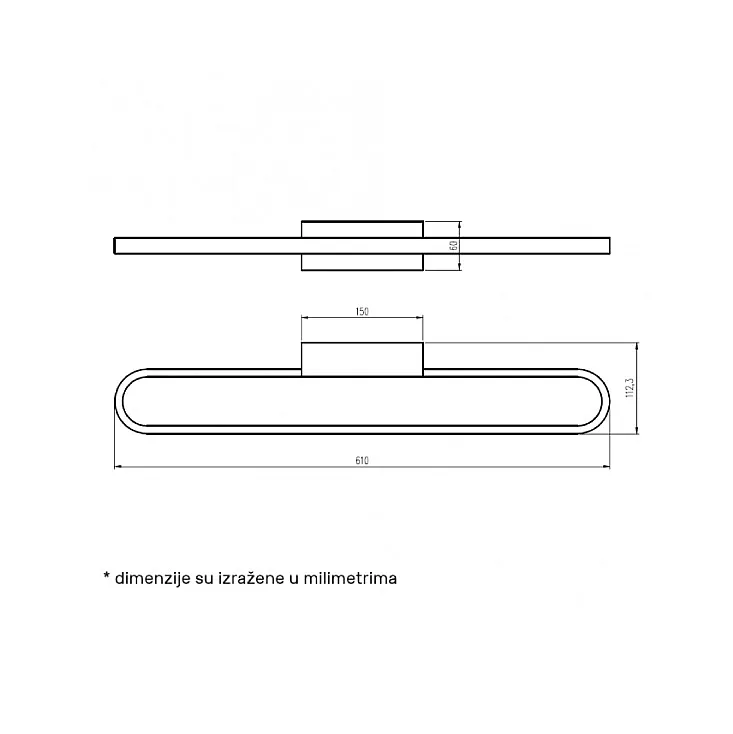 Zidna LED lampa 10W LUNA322