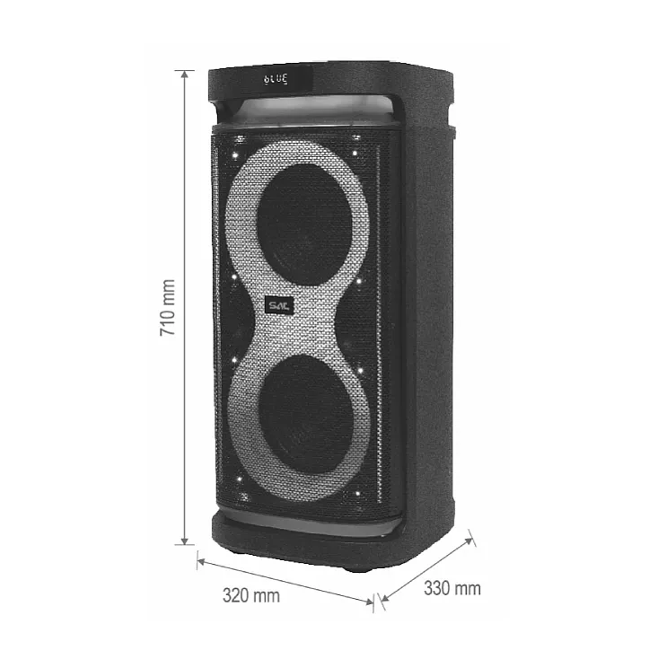 Prenosna zvučna kutija sa Bluetooth konek. 120W PAR2400BT
