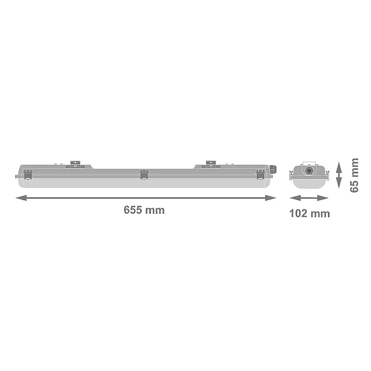 Ledvance armatura za dve LED cevi 60cm 4099854463716E