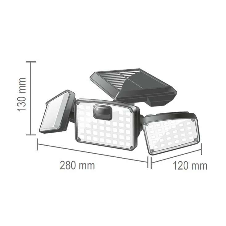 Solarni LED reflektor-lampa sa PIR senzorom FLP3SOLAR