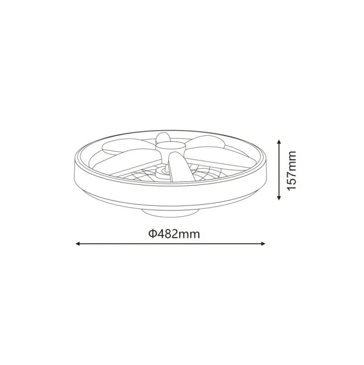 LED plafonjera sa ventilatorom YL-FAN-G001