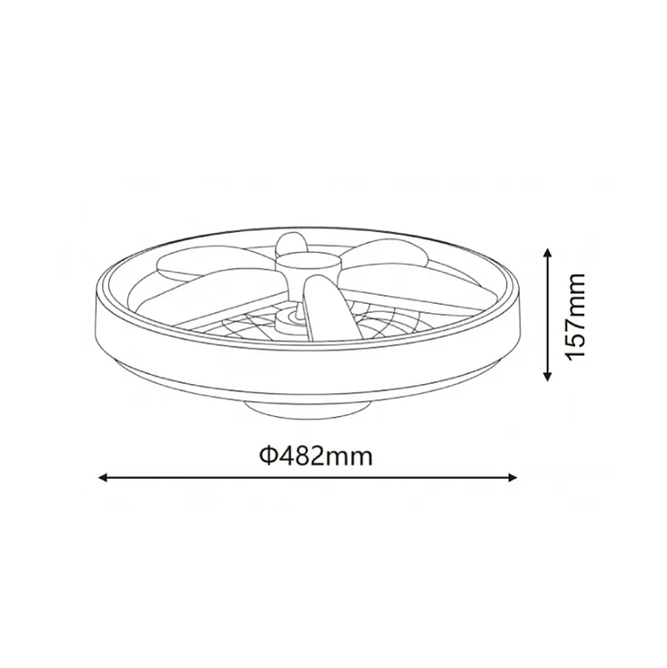 LED plafonjera sa ventilatorom YL-FAN-G001/B