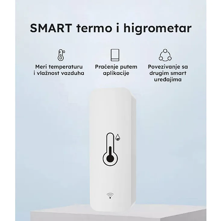 Wi-Fi smart termometar i higrometar -20°-60°C WFS-TH01