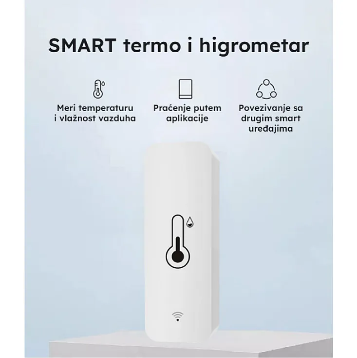 Wi-Fi smart termometar i higrometar -20°-60°C WFS-TH01