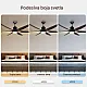 Prosto plafonski ventilator sa LED svetlom 167cm CFB6623L-6/50