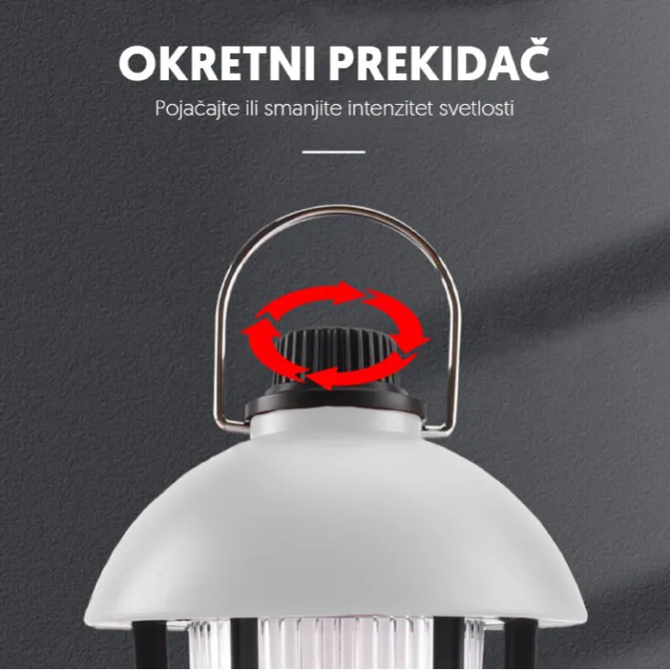 Prenosna LED punjiva lampa bela 17417-5905WH