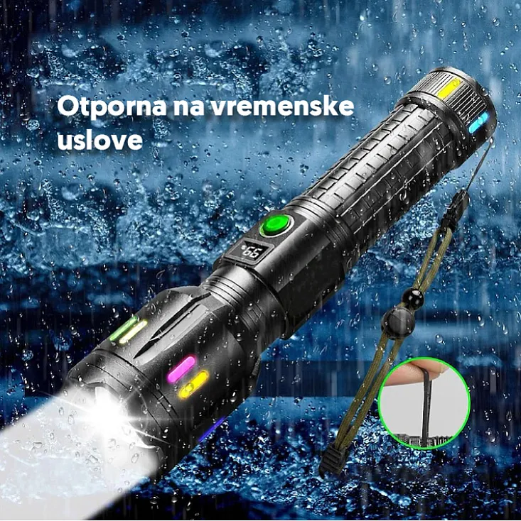 Punjiva LED baterijska lampa sa displejem 17417-5930