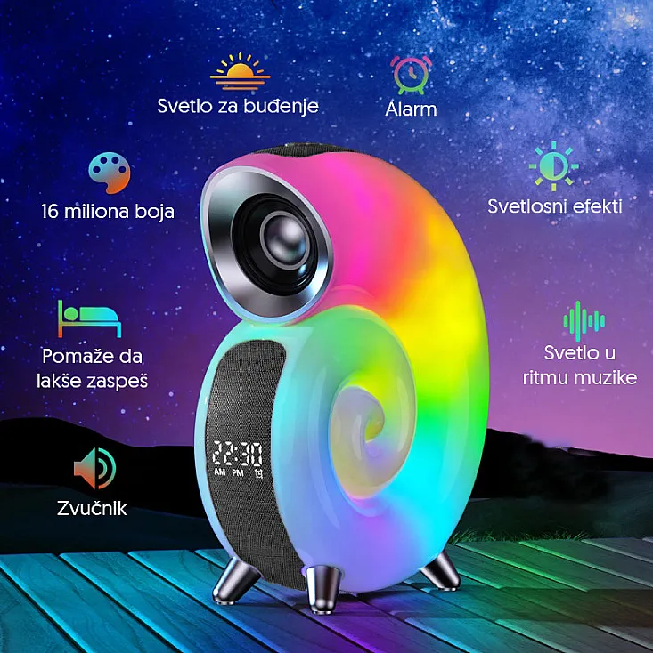 Bluetooth RGB zvučnik 17577-5959BK