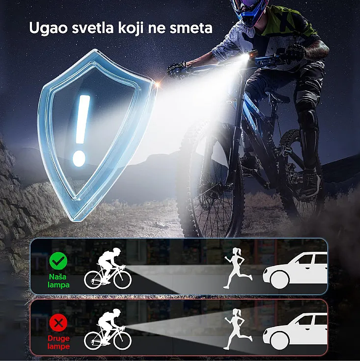 Punjiva LED lampa za bicikl sa LED diodama 17417-5916