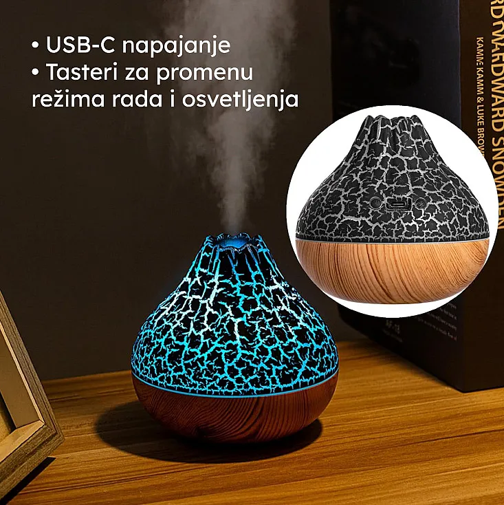 Stona ultrazvučna aroma lampa 17601-5963BK