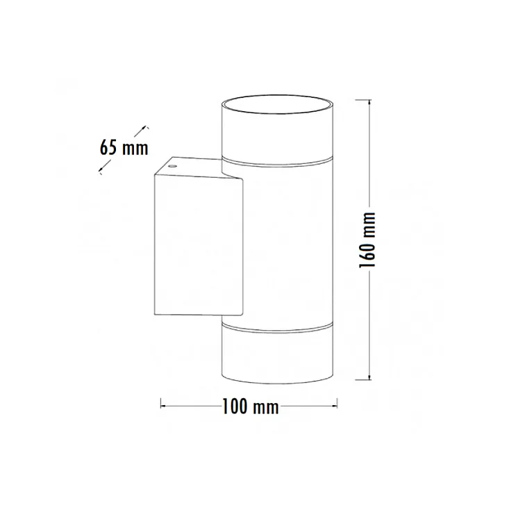 Zidna lampa 2xGU10 W10172