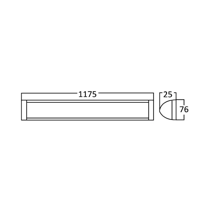LED CCT nadgradna lampa 117.5cm 35W Braytron BN18-01280