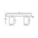 Braytron zlatna spot lampa 2xGU10 BH04-00826