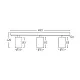 Braytron zlatna spot lampa 3xGU10 BH04-00836