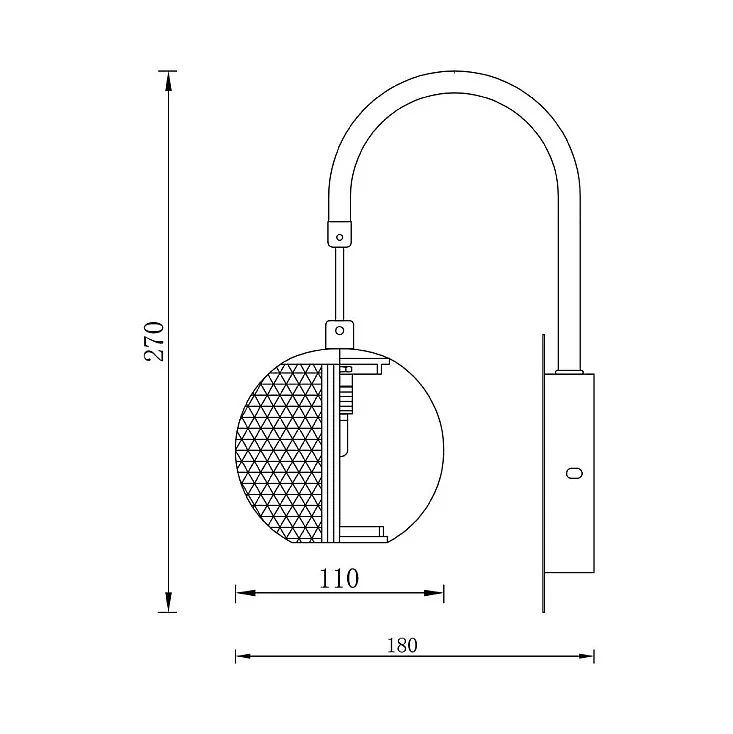 Braytron zidna lampa 1xG9 BV01-00014