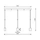 Braytron crna visilica 3xE27 BV04-00062