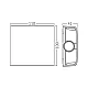 Braytron zidna CCT LED lampa 2x1W BG38-03180