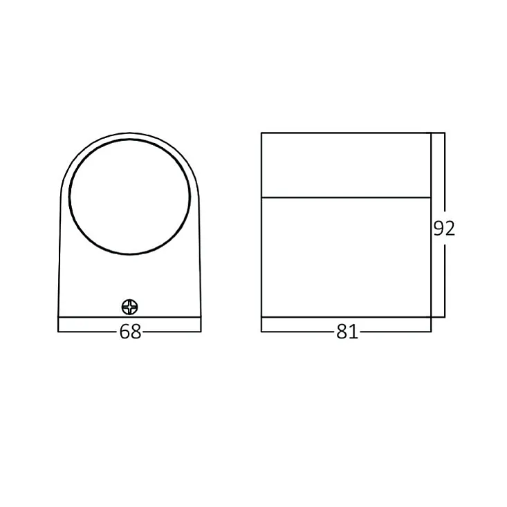 Braytron siva zidna lampa 1xGU10 BG32-00202