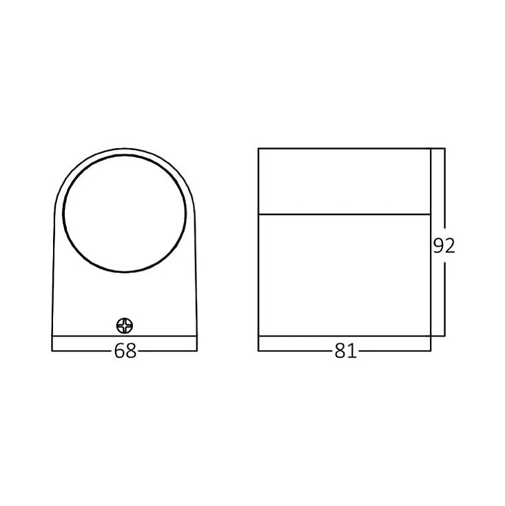 Braytron bela zidna lampa 1xGU10 BG32-00200