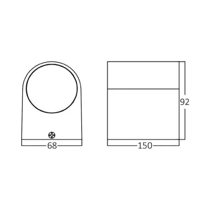 Braytron bela zidna lampa 2xGU10 BG32-00220