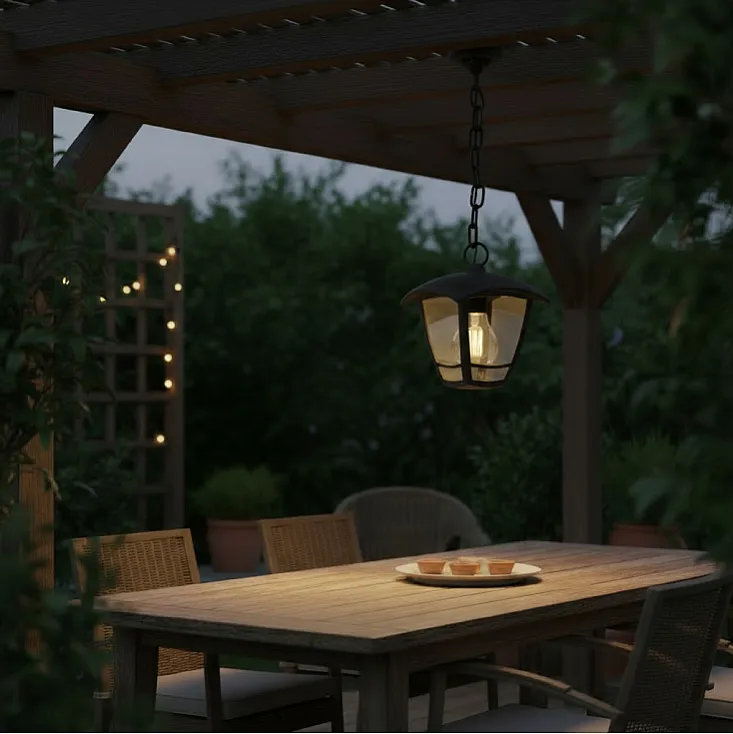 Braytron crna spoljna svetiljka 1xE27 BG44-00601