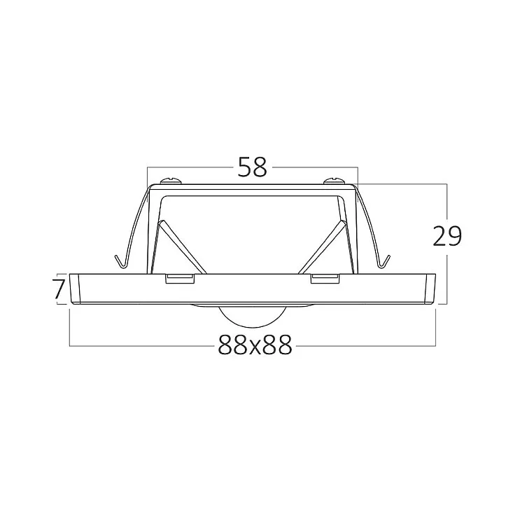 Braytron siva zidna LED lampa 1.5W BH07-00382