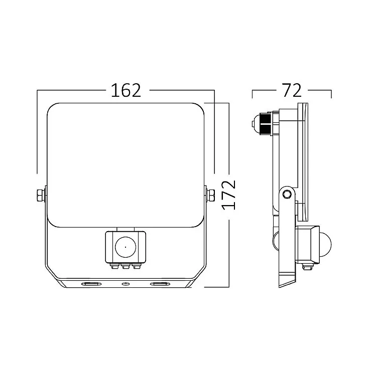 Braytron CCT LED reflektor sa PIR senzorom 30W BT60-63080