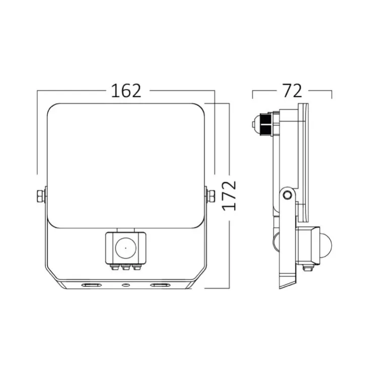 Braytron CCT LED reflektor sa PIR senzorom 30W BT60-63080