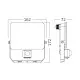 Braytron CCT LED reflektor sa PIR senzorom 30W BT60-63080