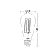 LED filament sijalica dim. 2200K 6W Braytron BB46-60620