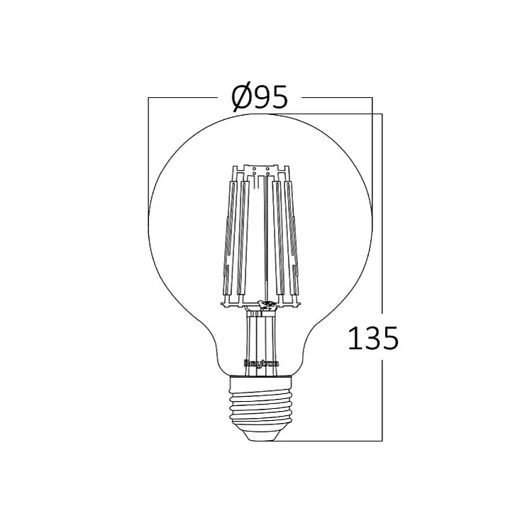 LED filament sijalica 2200K 6W Braytron BB47-00620