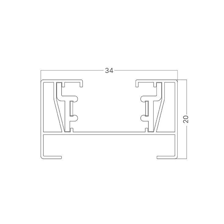 Braytron bela monofazna šina 3m BY40-00130
