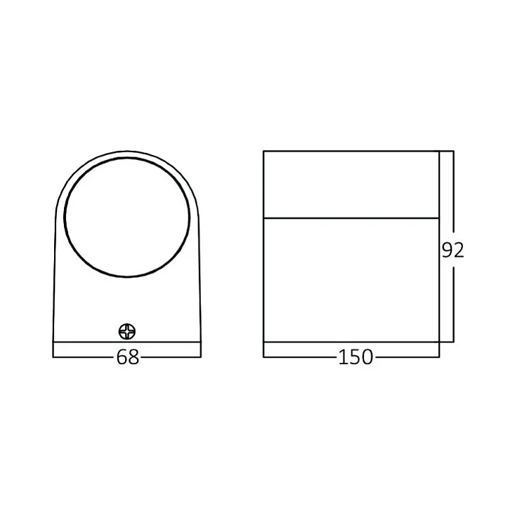 Braytron siva zidna lampa 2xGU10 BG32-00222 BG32-00222
