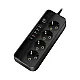 Razvodnik sa 4 mesta 2m 1.5mm2+pr. 4xUSB+tip C NV492U-2/BK